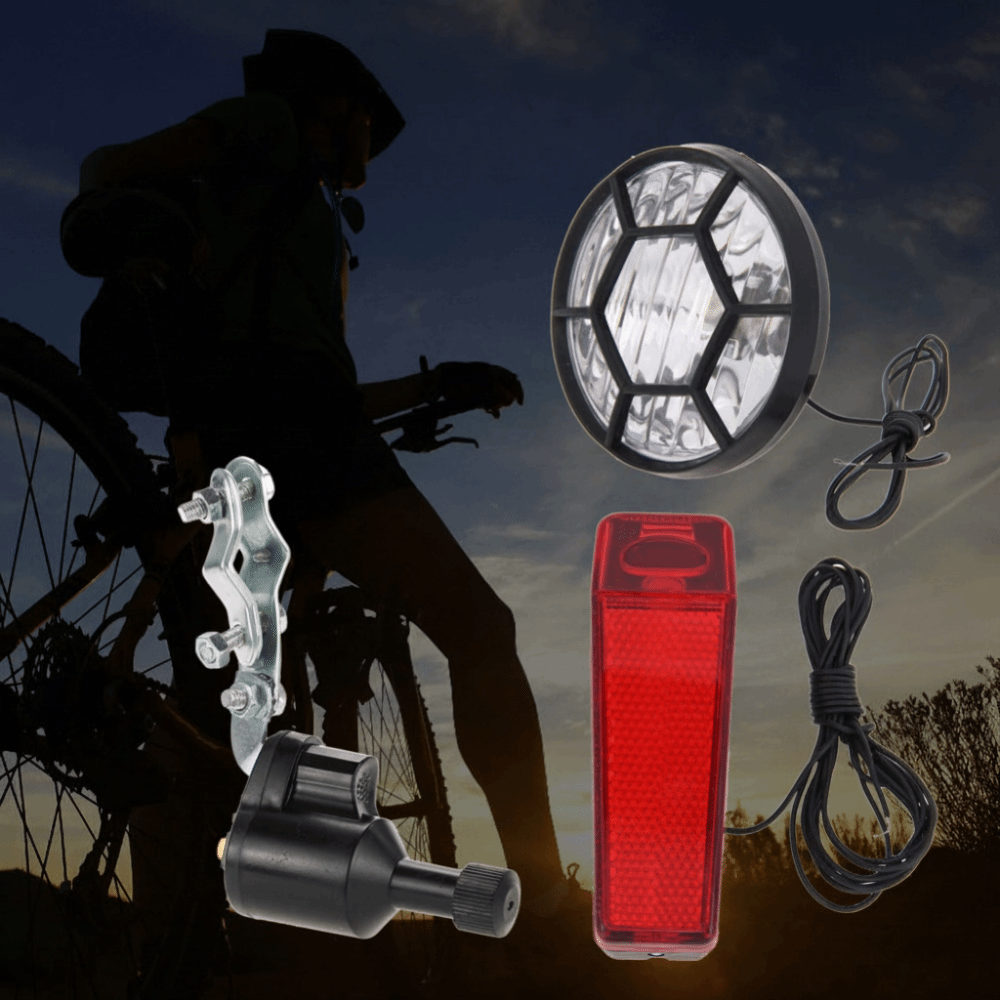 Bike Dynamo Light - Dynamo Bisiklet Lamba Seti Pil Gerektirmez