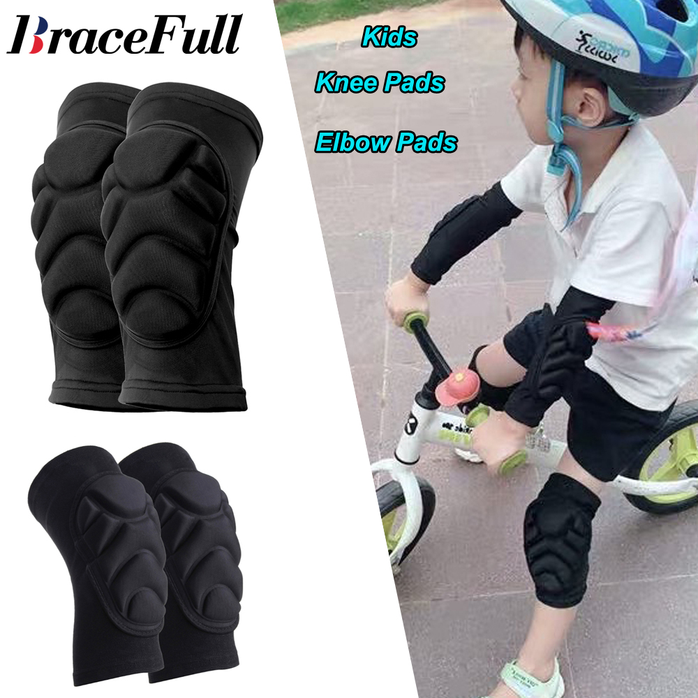 Cycling Gear For Kids - 1 çift çocuklar diz pedleri ve
