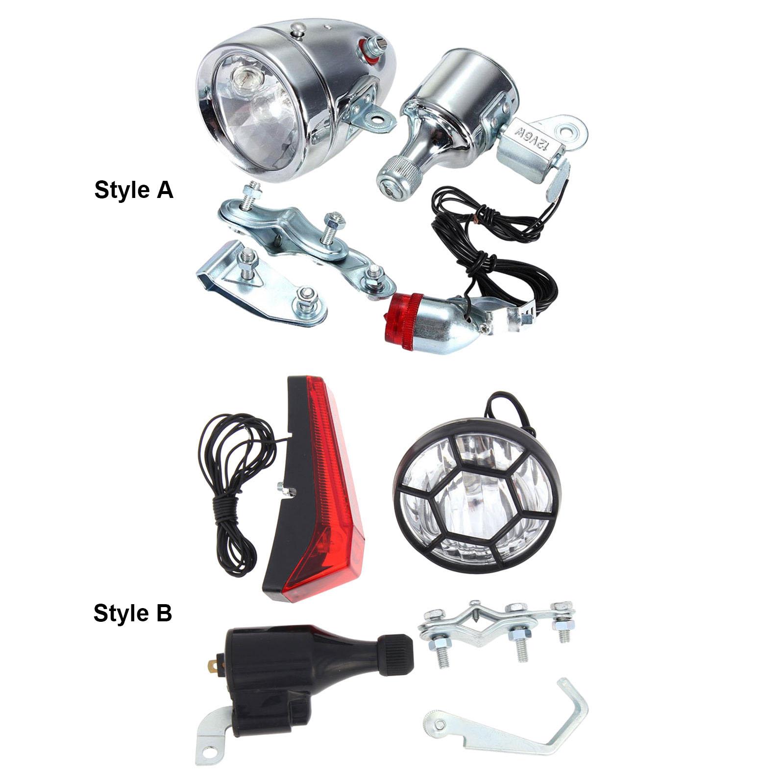 Bike Dynamo Light - Dynamo Bisiklet Lambası Seti Kolay Kurulum
