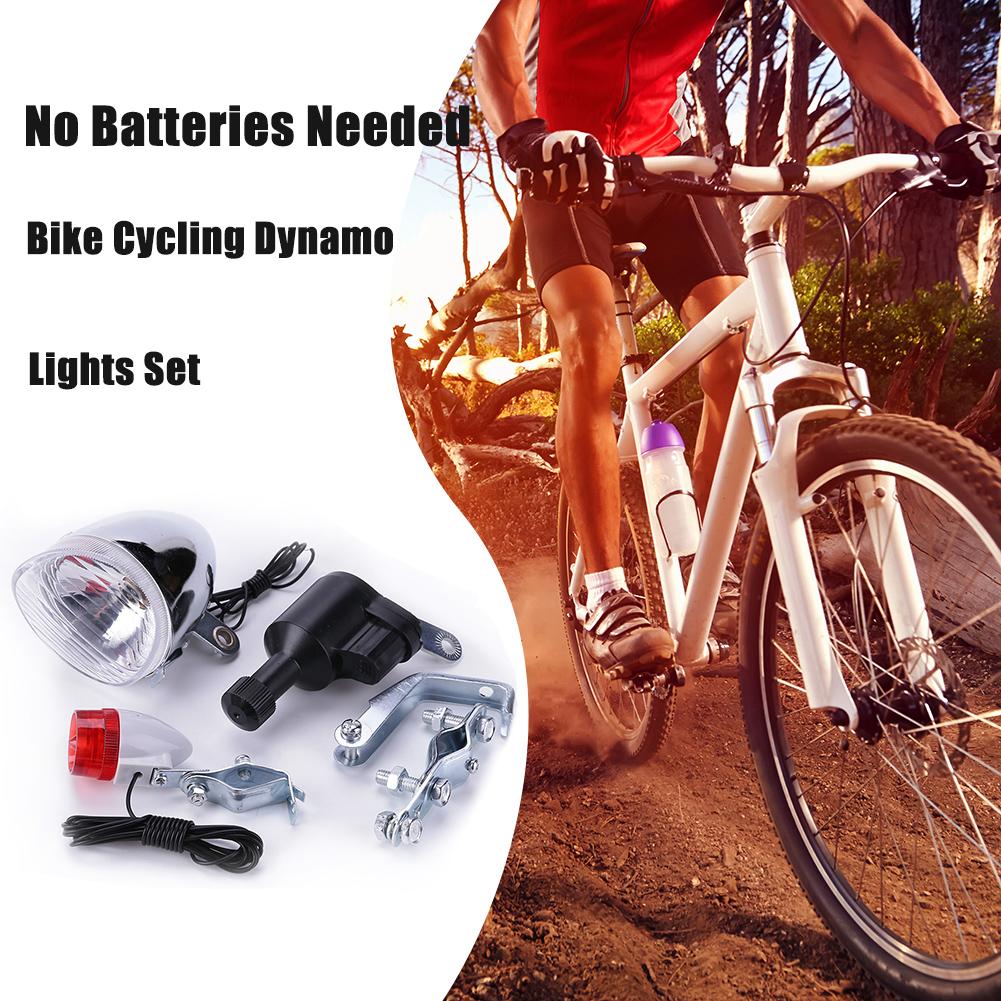 Bike Dynamo Light - Bisiklet Bisiklet Dinamo Işık Seti Güvenlik