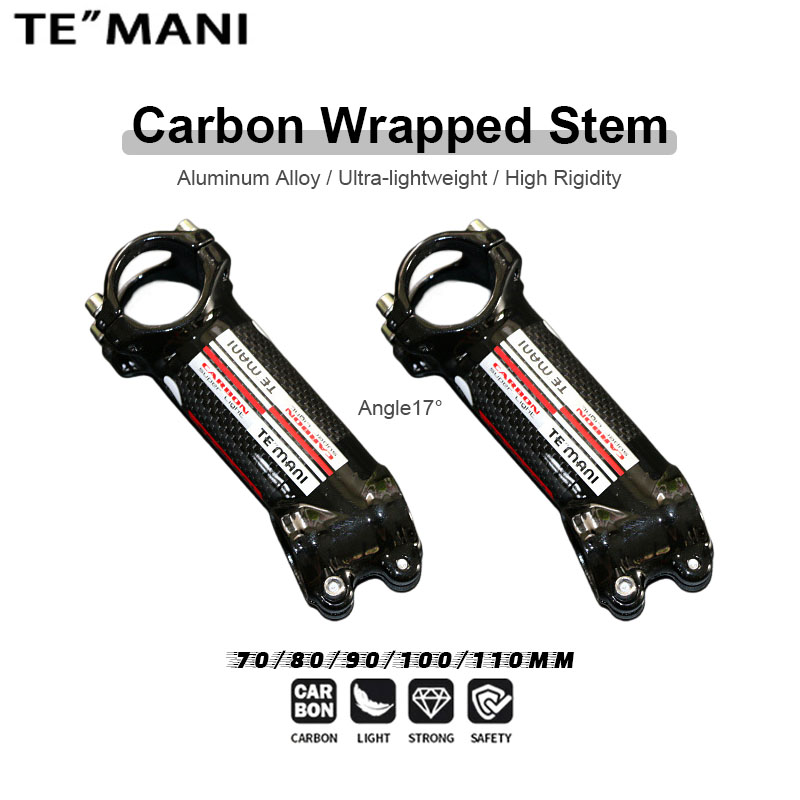 Cycling Gear Parts - TEMANI Karbon Kaplı Alüminyum Bisiklet Gidon