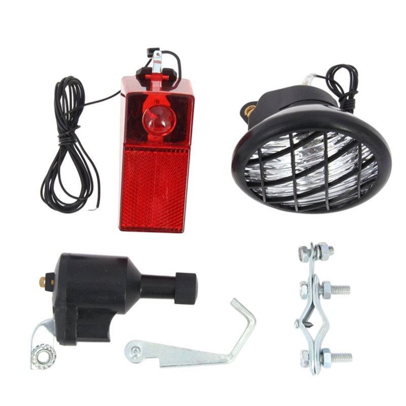 Bike Dynamo Light - HOES-Bisiklet Jeneratörü Sürtünme Jeneratörü Dinamo Far