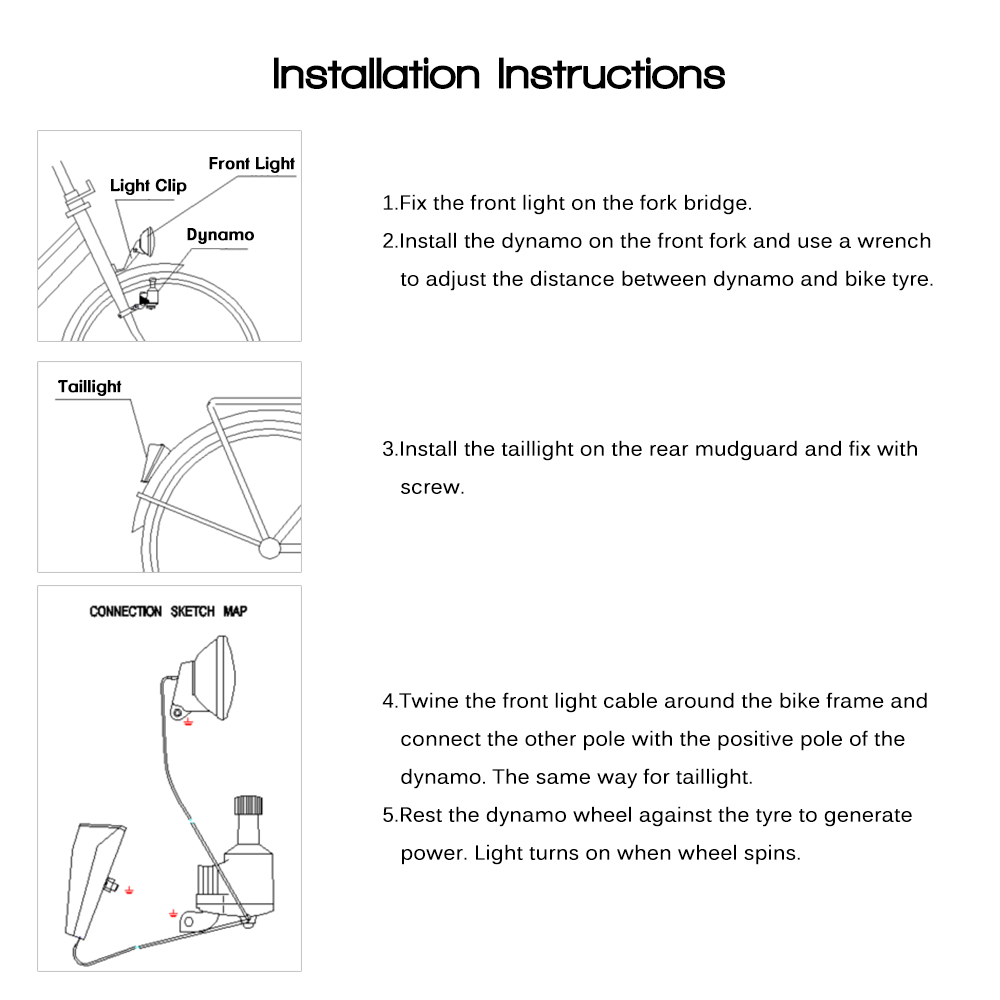 Bisiklet Işıkları Seti Kiti Bi - Bike Dynamo Light incelemesi ve fiyatı